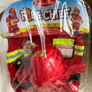 Melissa & Doug Fire Chief Role Play Costume Ages 3-6 Brand New
